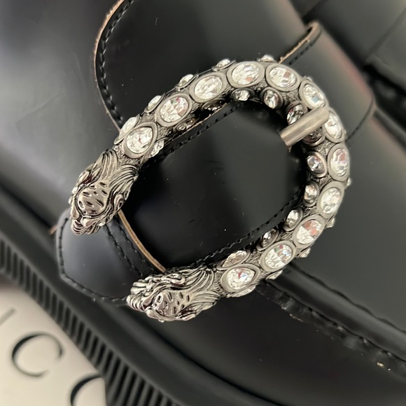 Gucci Dionysus Hunder Cordovan Lux Tiger head lug sole boots - Picture 6 of 6